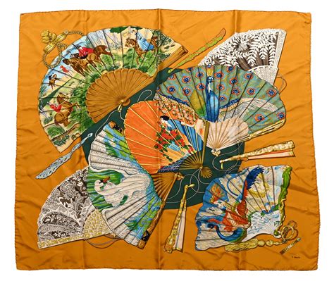 hermes brise de charme|Brise de Charme Hermes Scarf by Julia Abadie 90cm Silk Black Col..